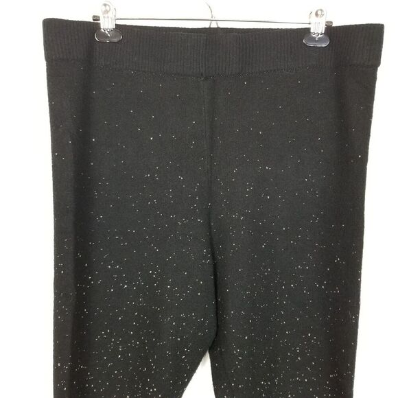Torrid Women Plus Platinum Sweater Legging Pants Sz 3X  Lurex Black Pull On Cozy - Picture 2 of 8